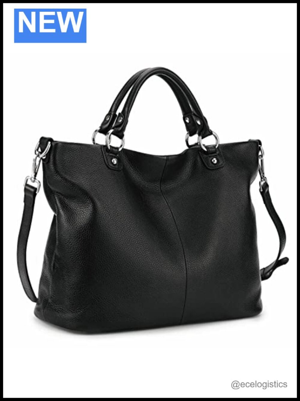 Genuine Leather Tote Purse for Women, Top Handle Satchel